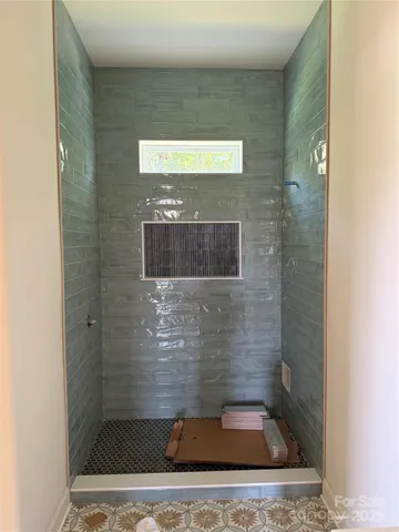 a view of a wooden balcony