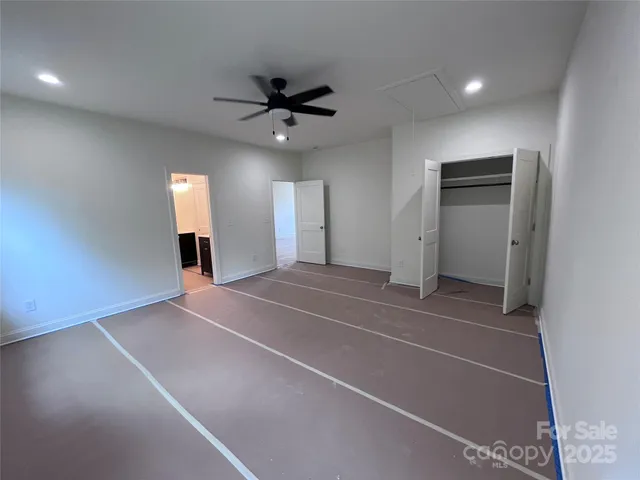 a close view of closet