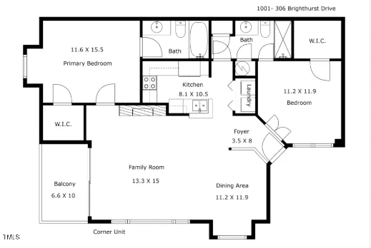 $349,000 | 1001 Brighthurst Drive, Unit 306, Raleigh, NC 27605