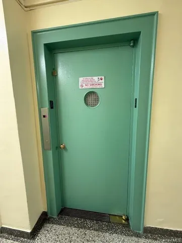 a view of front door