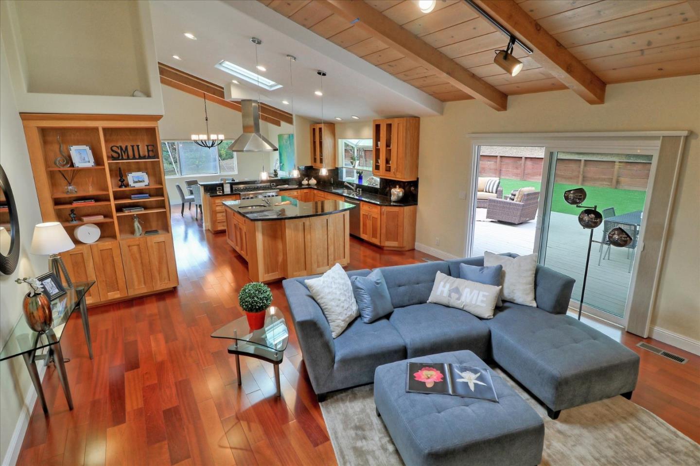 50 Tobin Clark Drive Hillsborough, CA 94010 - Photo 18 of 38 a living room with furniture and wooden floor