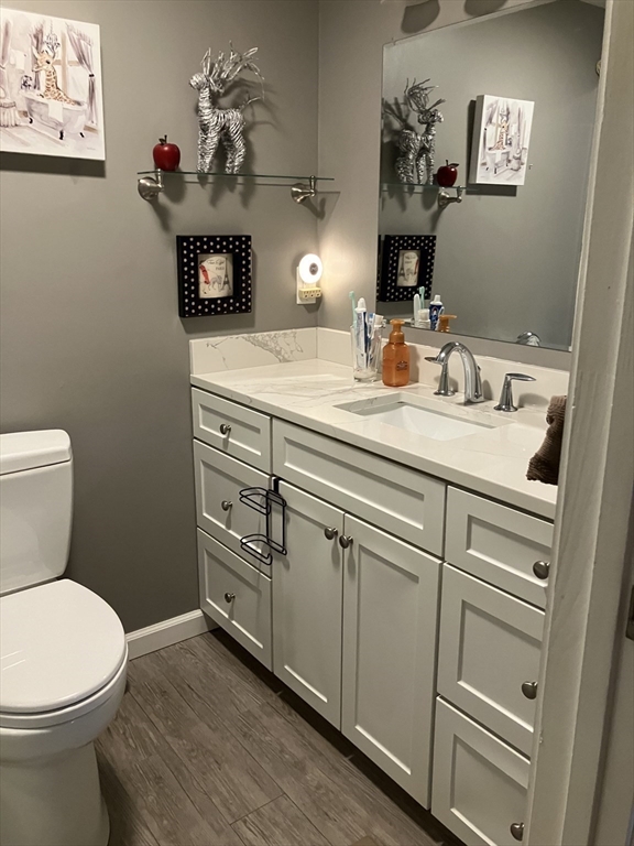 255 North Road, Unit 65 Chelmsford, MA 01824 - Photo 22 of 31 a bathroom with a toilet sink and mirror