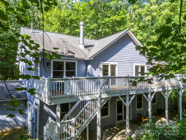 a front view of a house with balcony