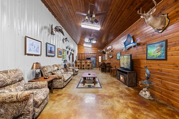 a area with furniture