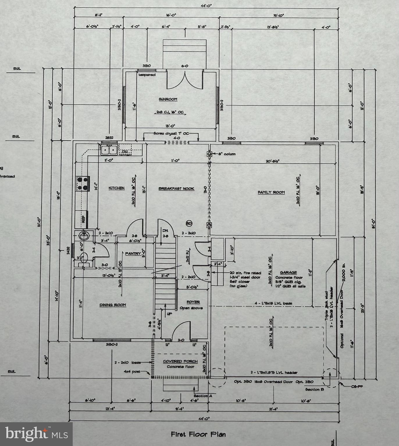 12 Baltray Road Dover, DE 19904 - Photo 10 of 21 First Floor Layout-Design and options may vary.