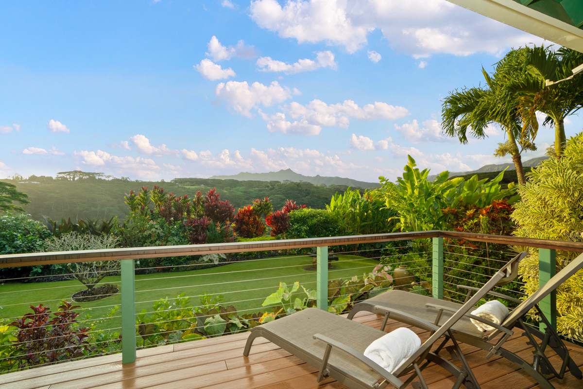 3275 Kalihiwai Road, Unit A & B Princeville, HI 96722 - Photo 14 of 30 a view of a balcony with lake view
