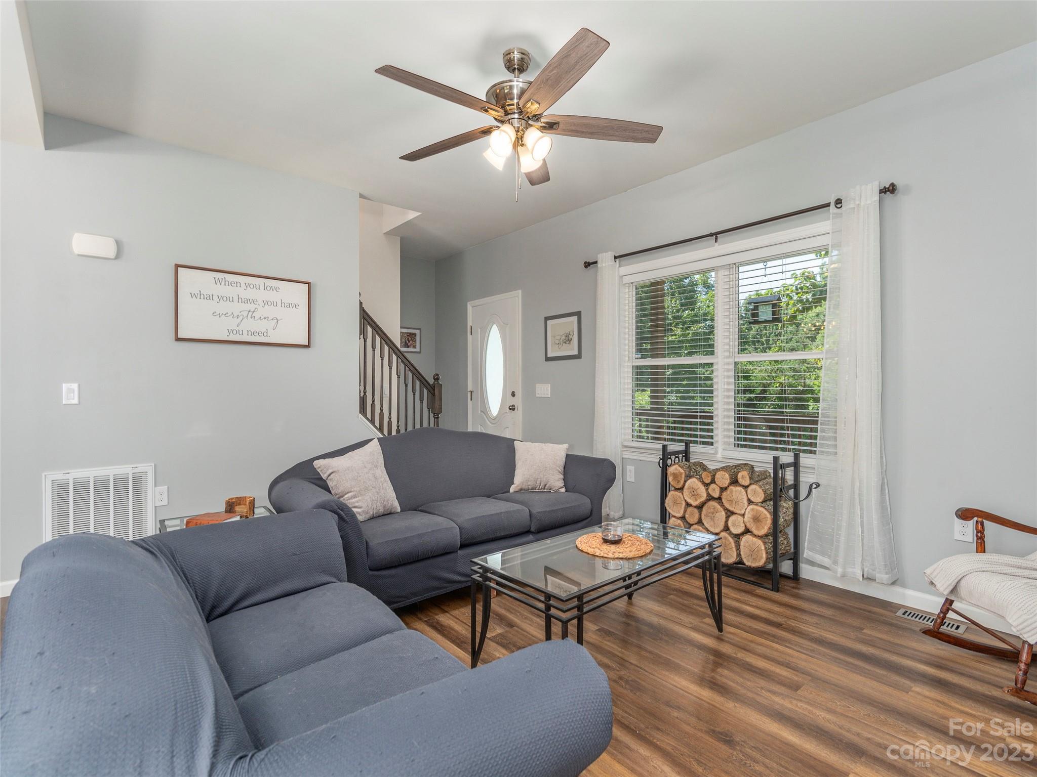 187 Richards Ridge Canton, NC 28716 - Photo 3 of 23 a living room with furniture and a large window