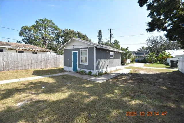a view of a house with a patio
