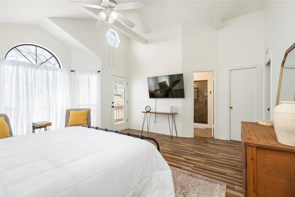 a bathroom with a sink a vanity and a mirror
