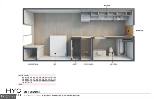 $1,200 | 915-17 North Broad Street, Unit 307, Philadelphia, PA 19123