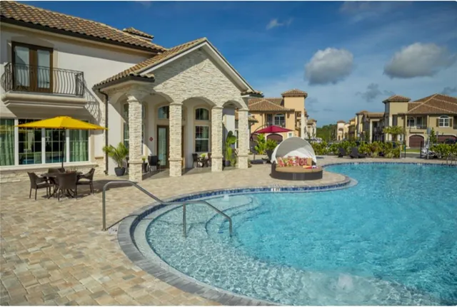 a view of a house with entertaining space