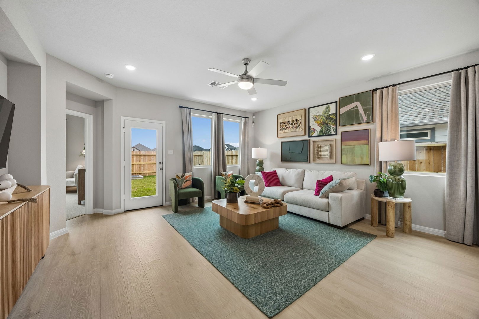 1144 Pine Rivage Drive Huffman, TX 77336 - Photo 8 of 28 Living Room in the Oak home plan by Trophy Signature Homes – REPRESENTATIVE PHOTO