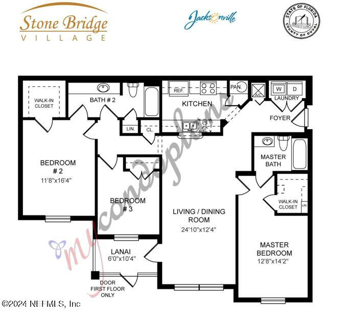 7990 Baymeadows Road East, Unit 905 Jacksonville, FL 32256 - Photo 37 of 37 Floor Plan