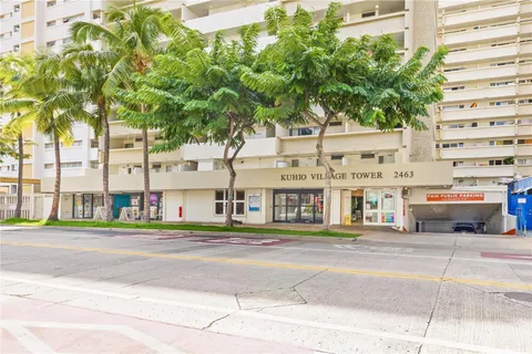 a building exterior with stairs and windows