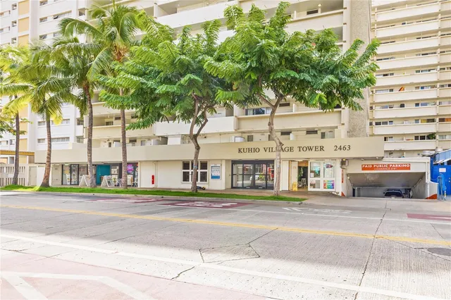a building exterior with stairs and windows