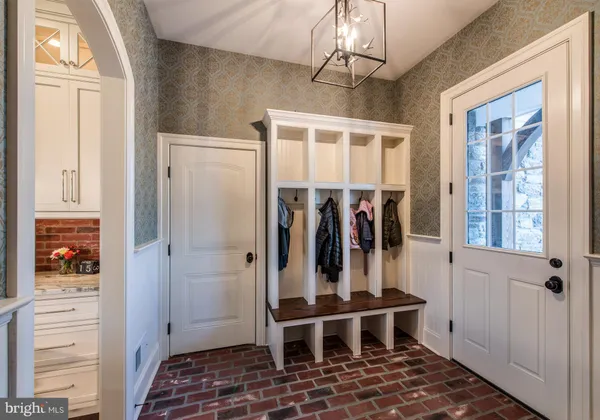 a view of a hallway with interior of the house