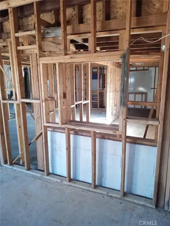 a view of an entryway with a door