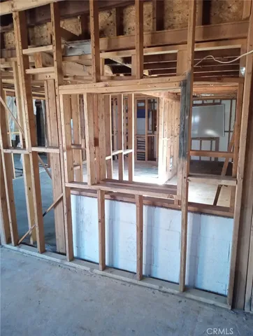 a view of an entryway with a door