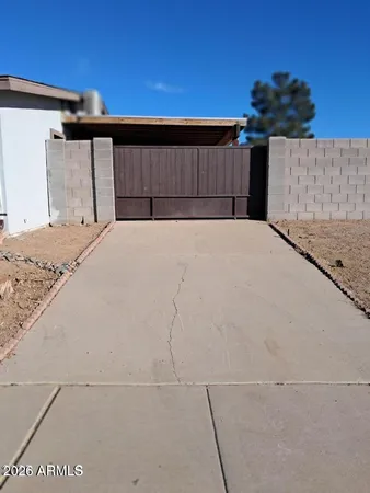 a view of wooden fence