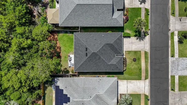 a front view of a house