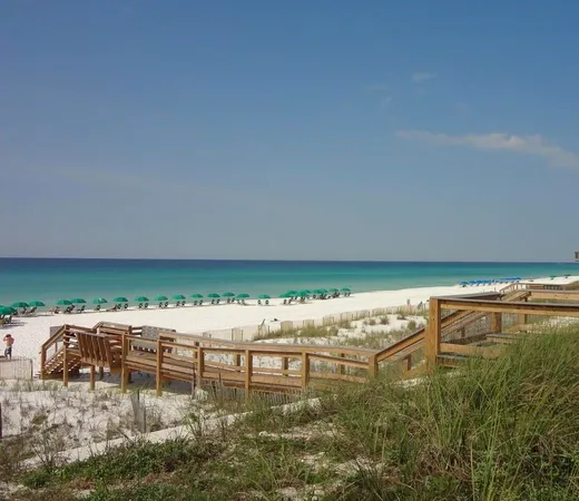 an aerial view of a house with swimming pool and garden