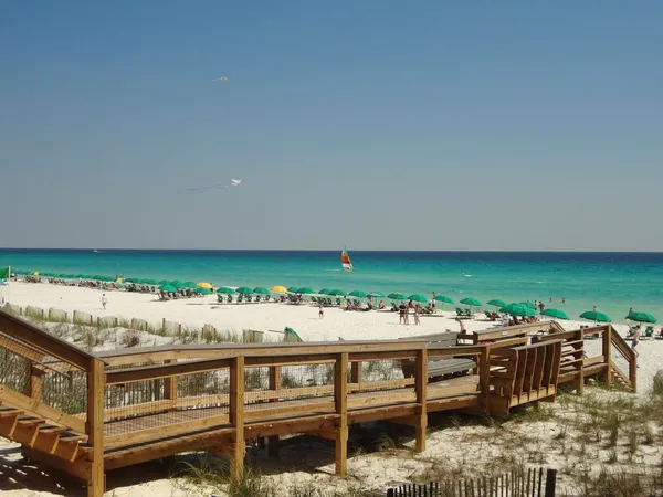 a view of a street with a city view