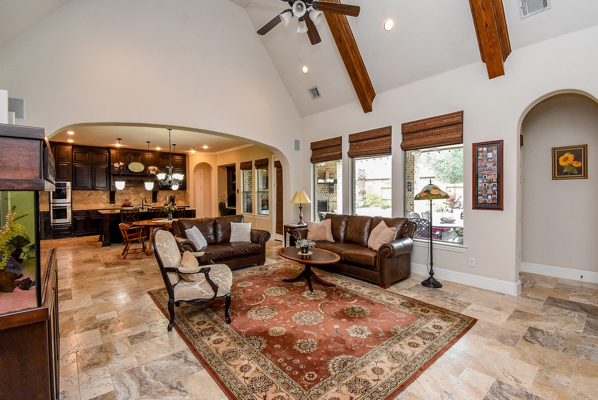 27427 Guthrie Ridge Lane Katy, TX 77494 - Photo 14 of 48 a living room with fireplace furniture and a rug