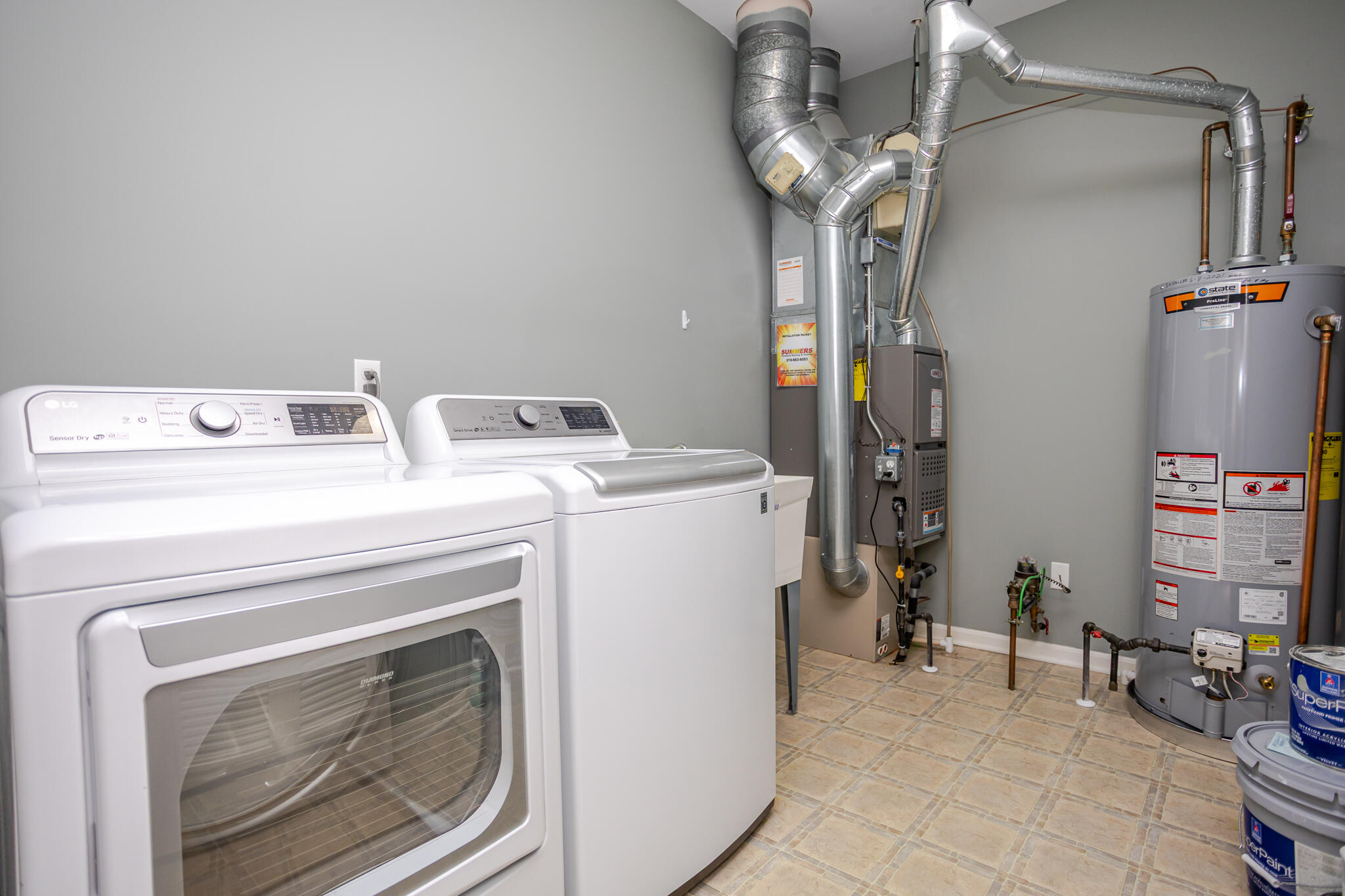 350 Cochran Drive Crown Point, IN 46307 - Photo 35 of 37 a utility room with dryer and washer
