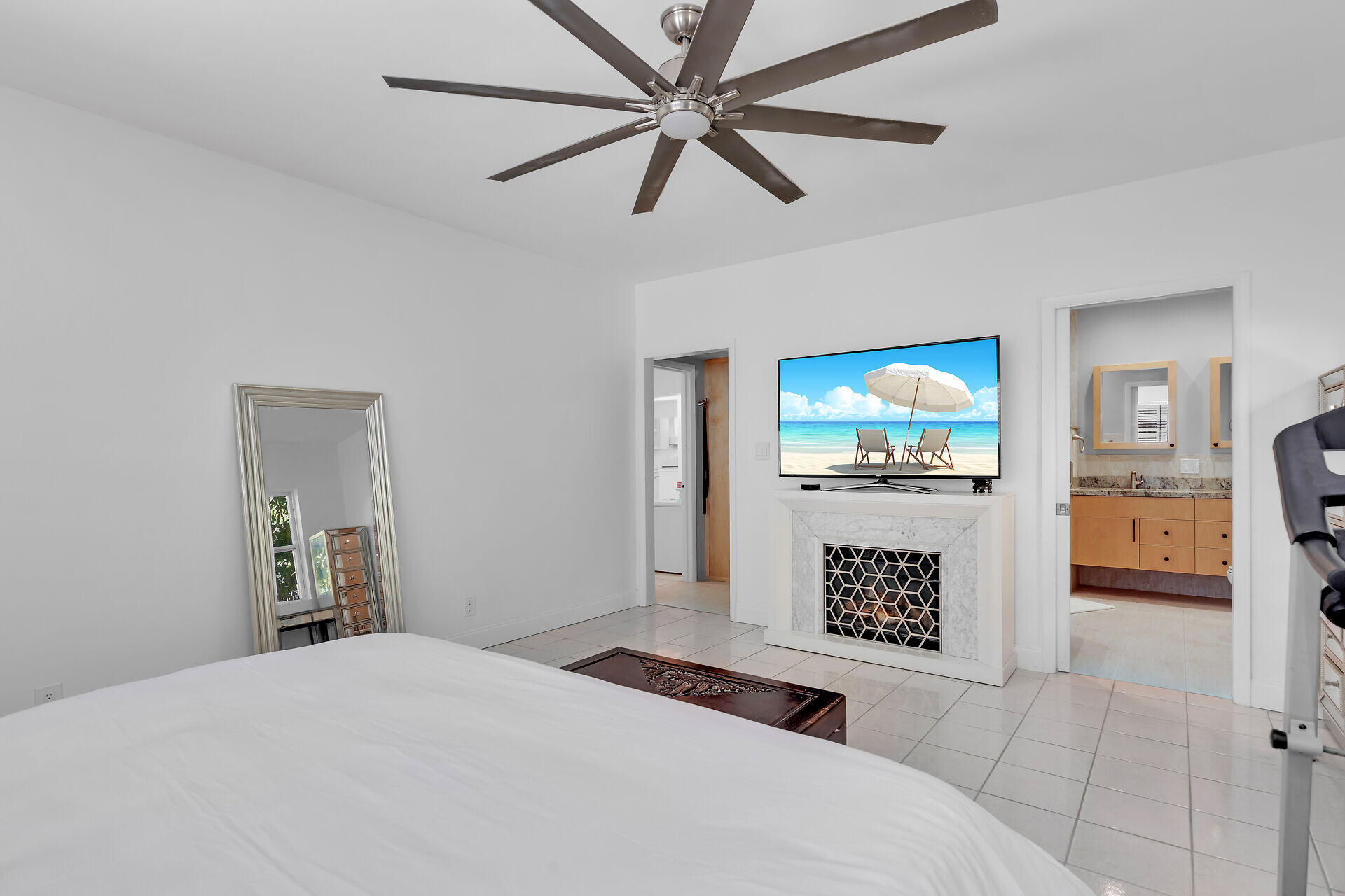 3722 Cindy Avenue Key West, FL 33040 - Photo 21 of 38 a bedroom with a bed and a television