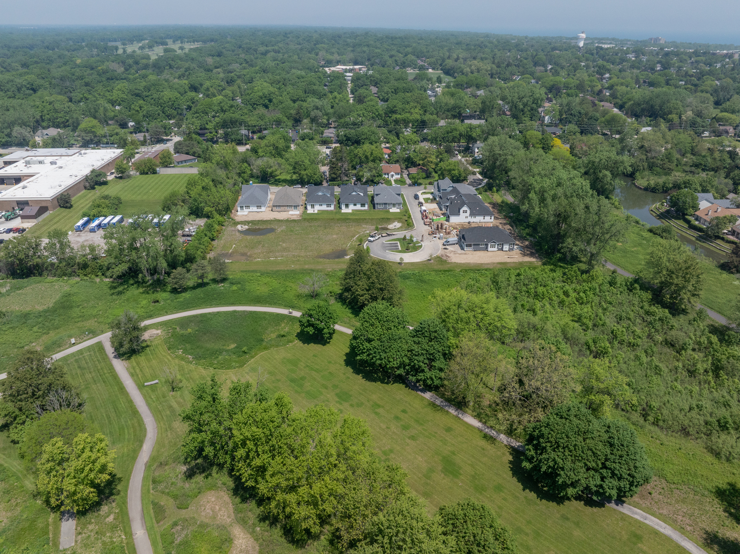 1068 Livingston (lot 1) Avenue Highland Park, IL 60035 - Photo 26 of 33 an aerial view of residential houses with outdoor space and trees