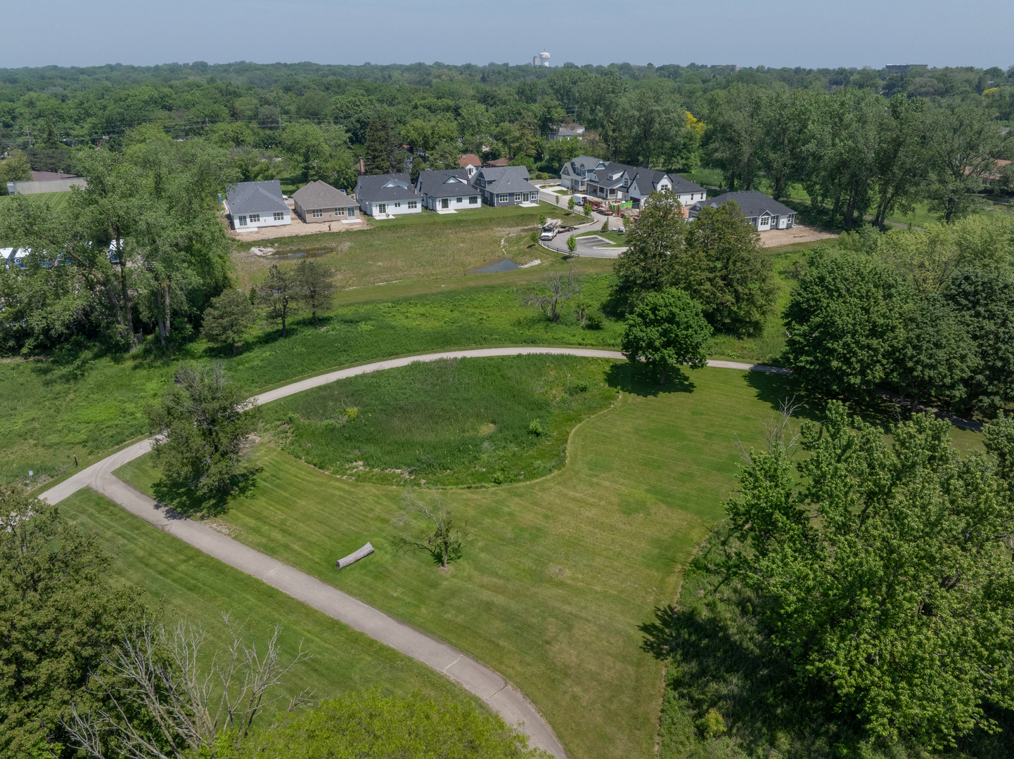 1068 Livingston (lot 1) Avenue Highland Park, IL 60035 - Photo 30 of 33 an aerial view of residential houses with outdoor space and trees all around