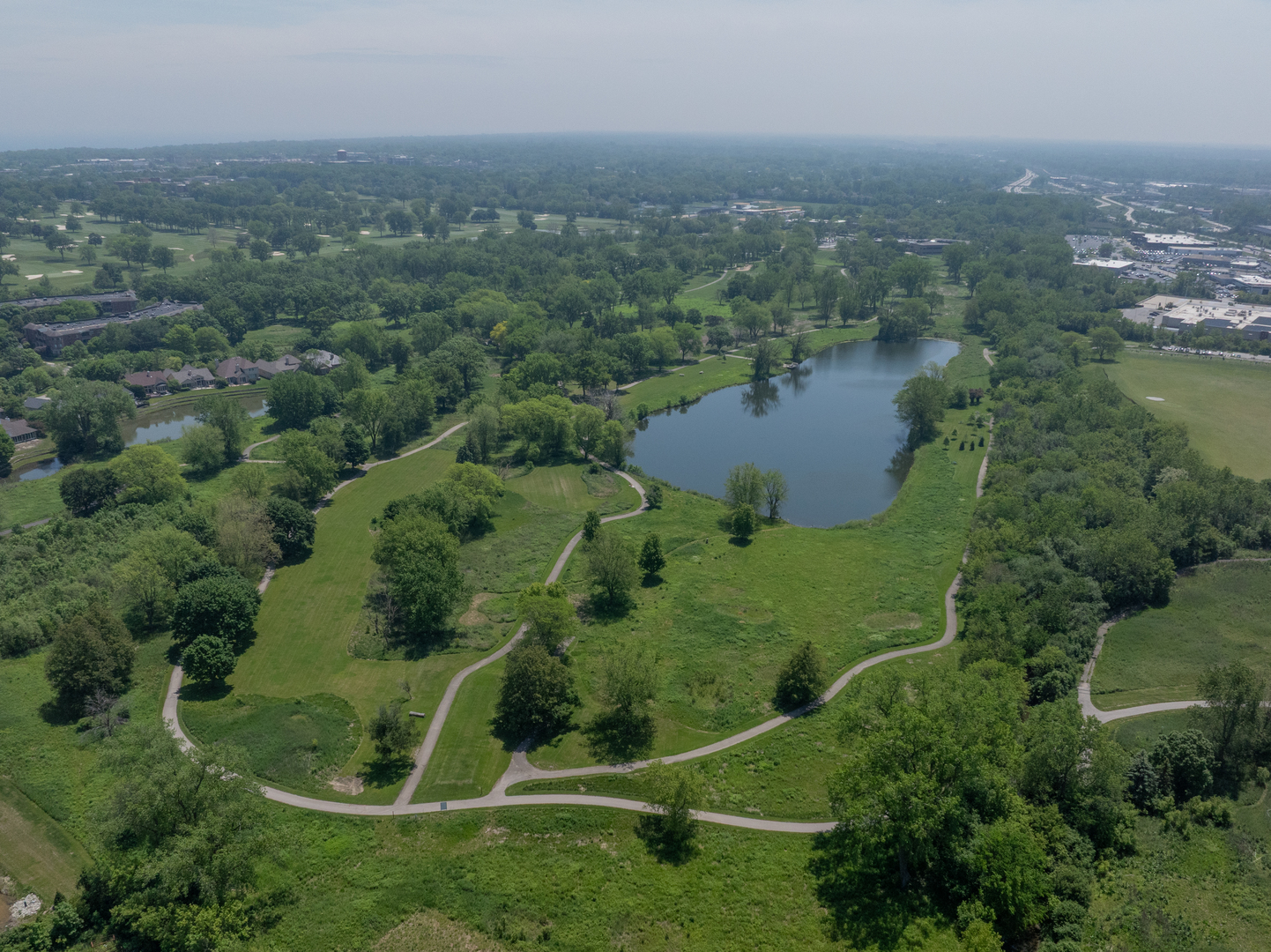 1068 Livingston (lot 1) Avenue Highland Park, IL 60035 - Photo 32 of 33 an aerial view of residential house with outdoor space and trees all around
