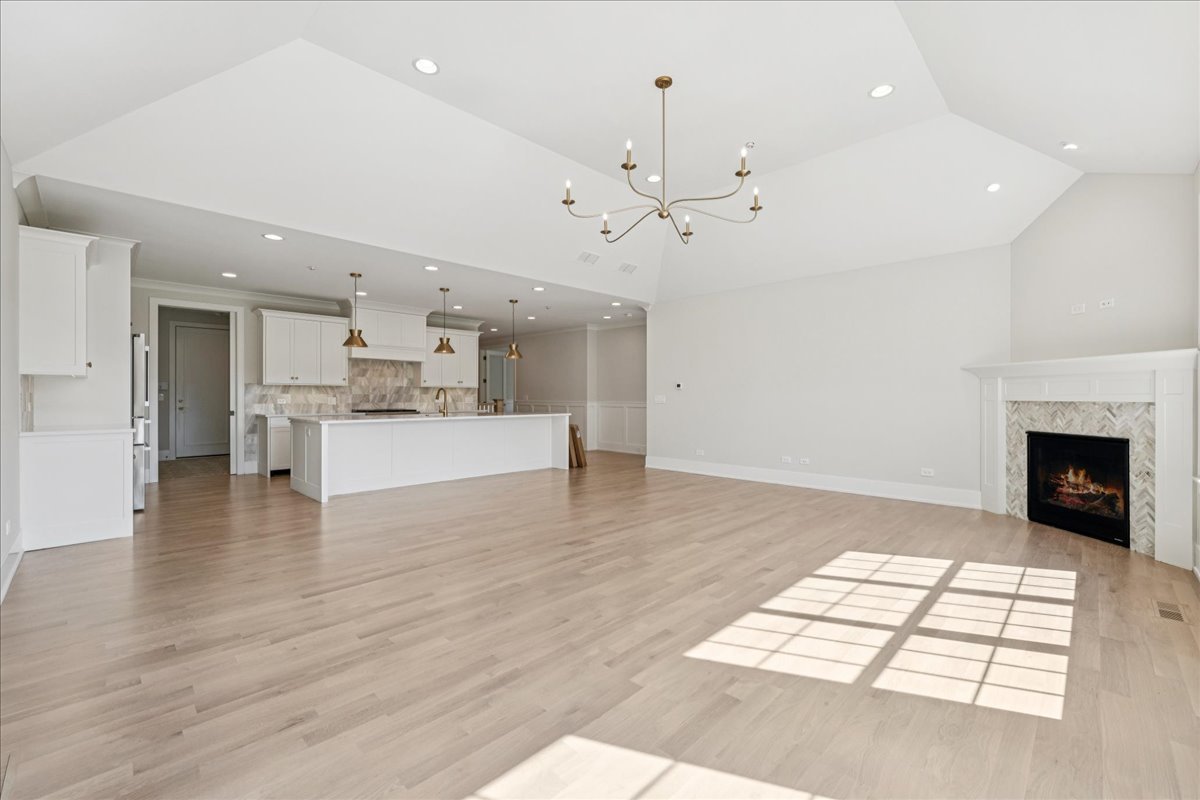 1068 Livingston (lot 1) Avenue Highland Park, IL 60035 - Photo 5 of 33 a view of kitchen with a fireplace wooden floor and windows