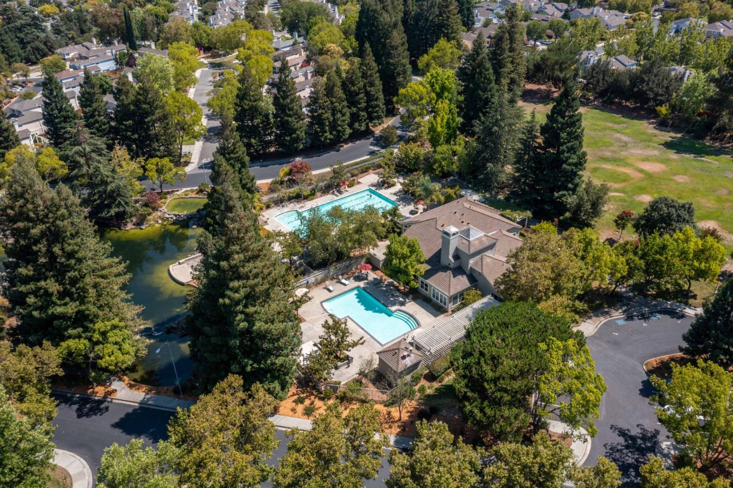 11627 Cedar Spring Court Cupertino, CA 95014 - Photo 47 of 54 an aerial view of a house with a yard