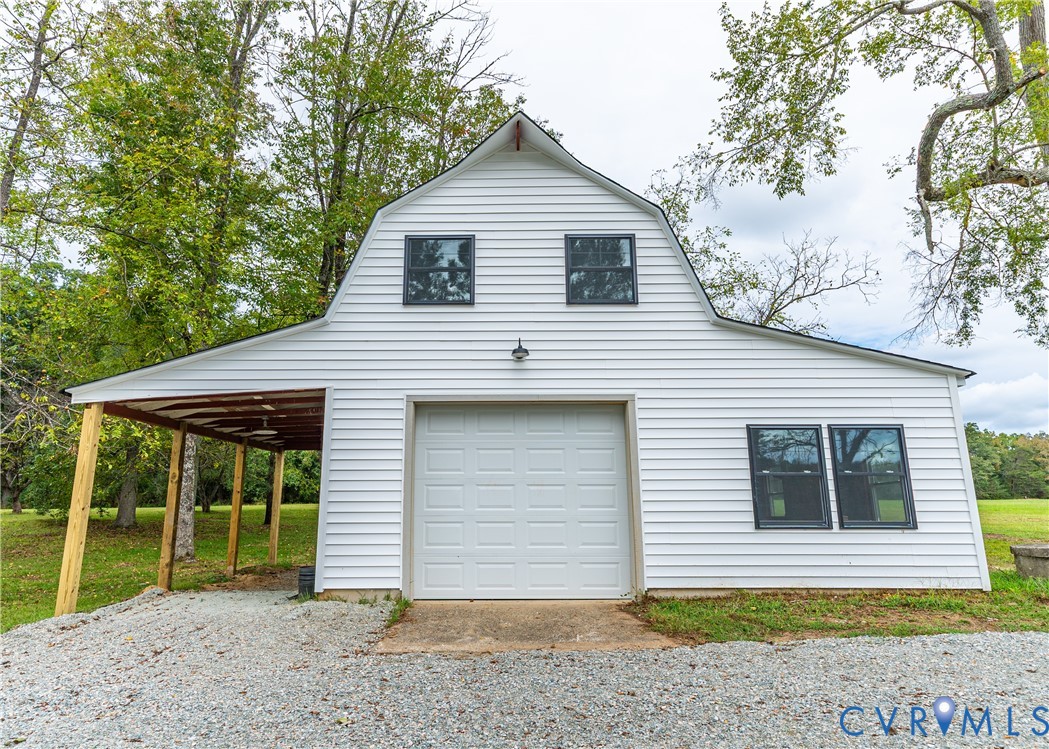 281 Petersburg Road Powhatan, VA 23139 - Photo 32 of 38 View of detached garage