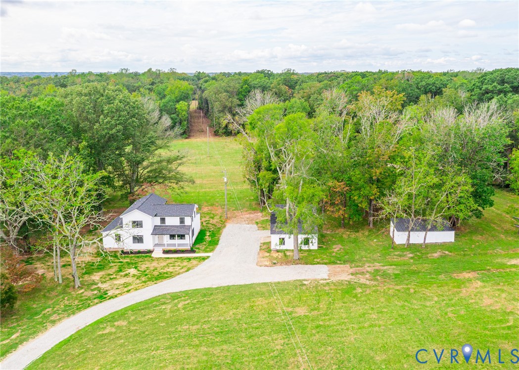 281 Petersburg Road Powhatan, VA 23139 - Photo 4 of 38 Aerial view of property and surrounding area