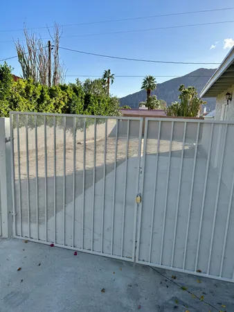 a view of a fence