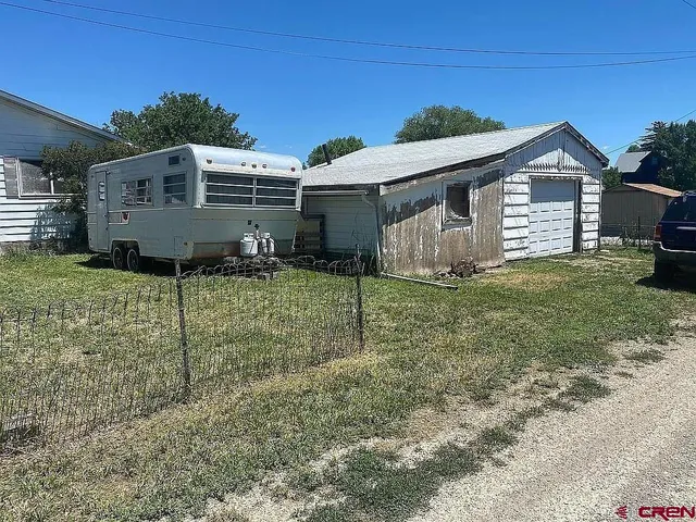 a backyard of a house