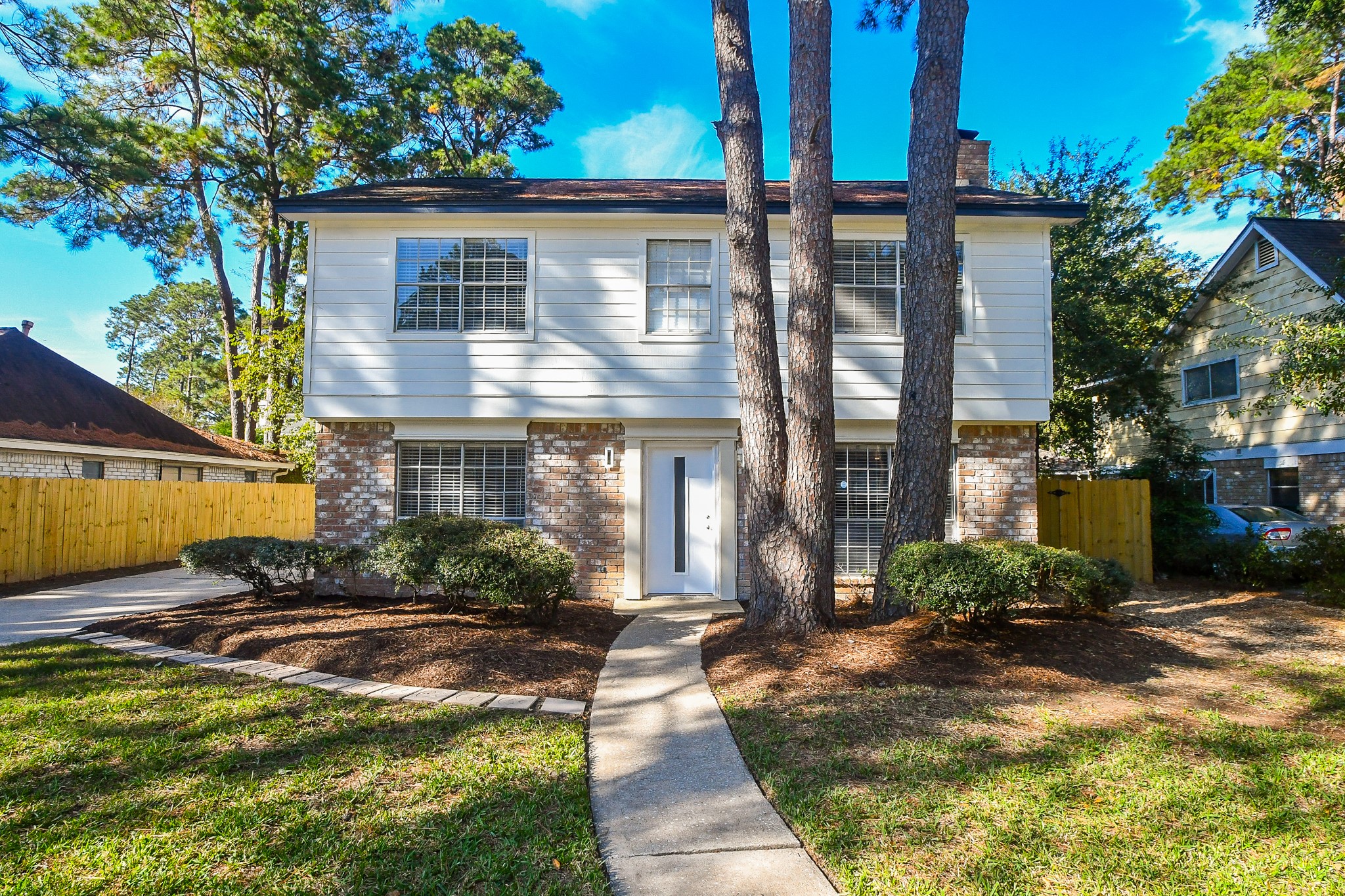 a front view of house with yard