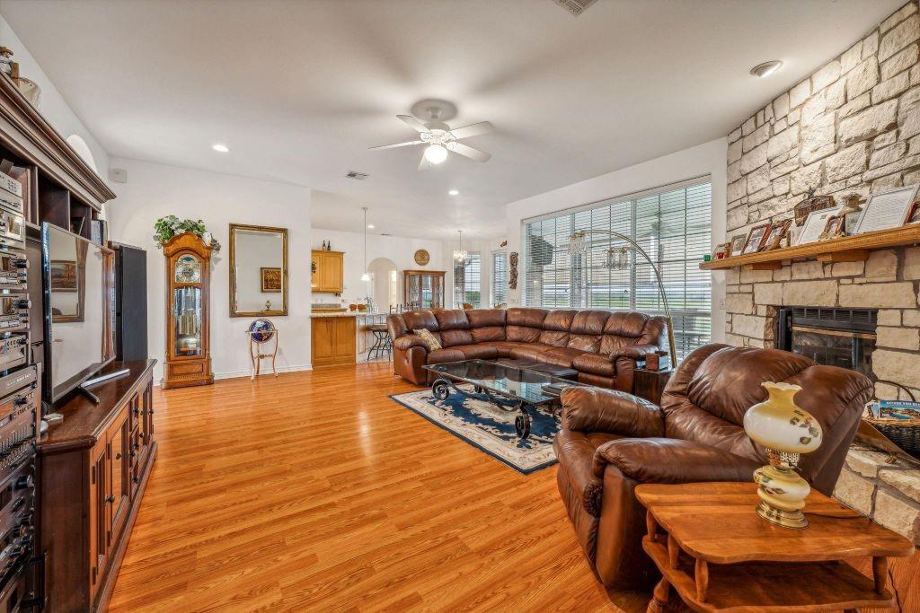 641 Comanche Lake Road Comanche, TX 76442 - Photo 6 of 34 a living room with furniture and a flat screen tv