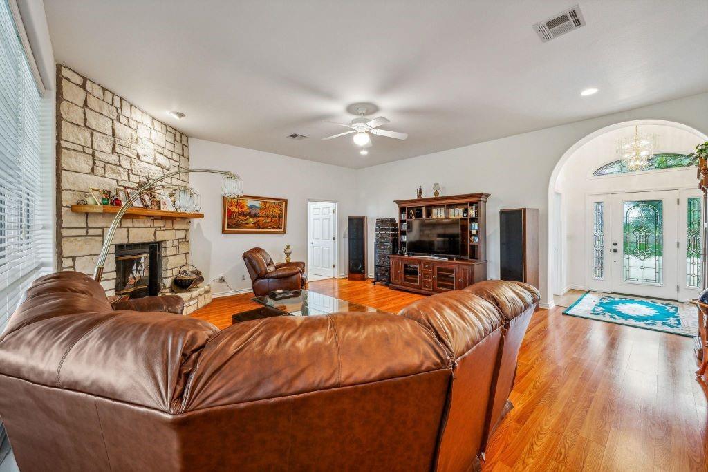 641 Comanche Lake Road Comanche, TX 76442 - Photo 7 of 34 a bedroom with a bed and a large window with the outer view