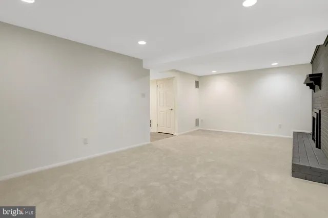 a view of an empty room