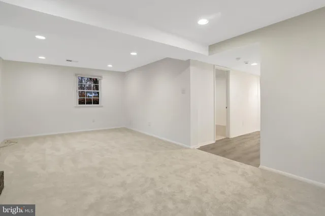 a view of an empty room