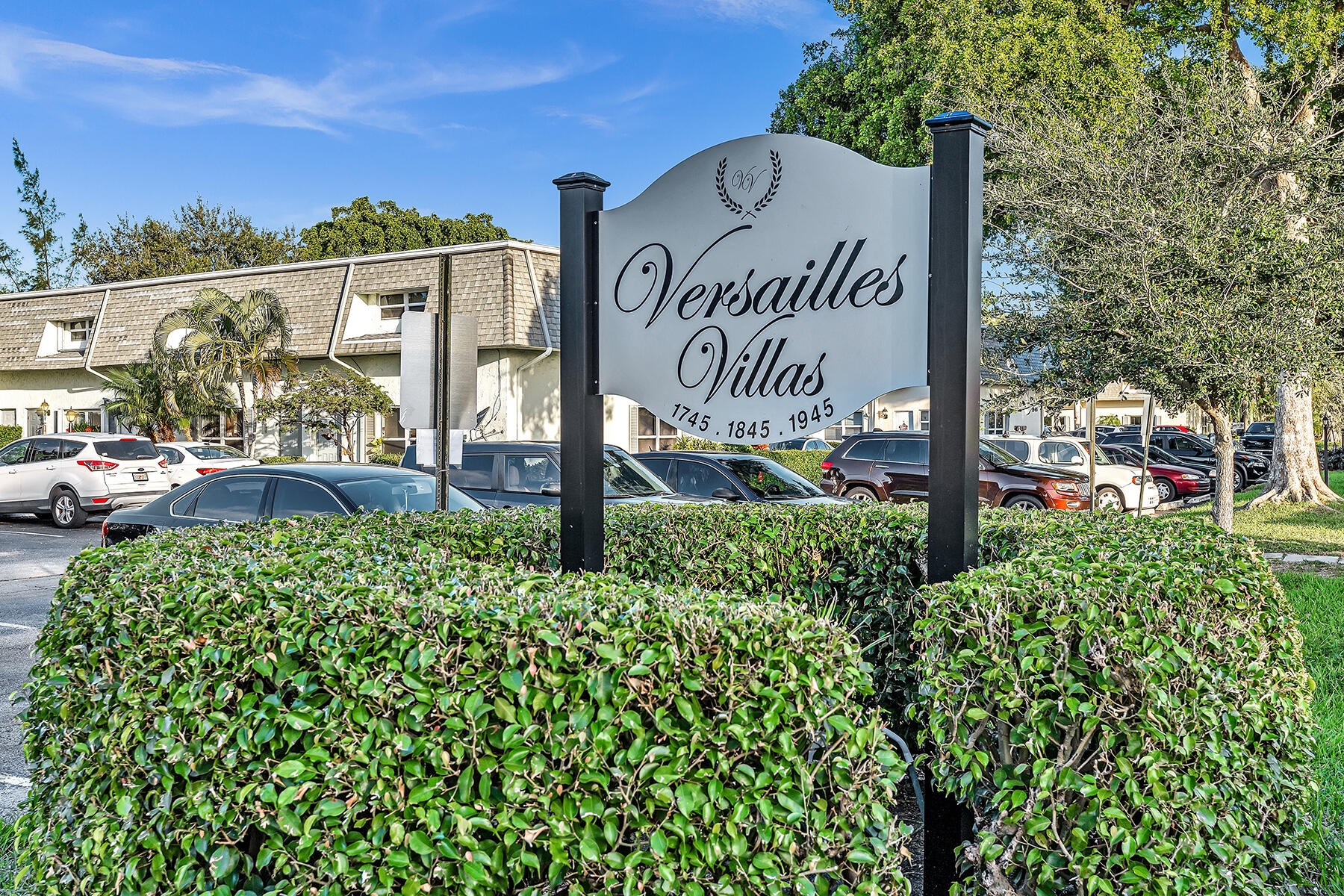 a sign on the side of a road