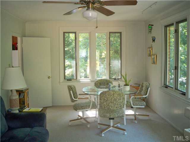 3506 Rugby Road Durham, NC 27707 - Photo 5 of 8 The Sun Room is a spacious, light filled multi purpose room.