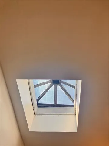 a view of a terrace with a garden