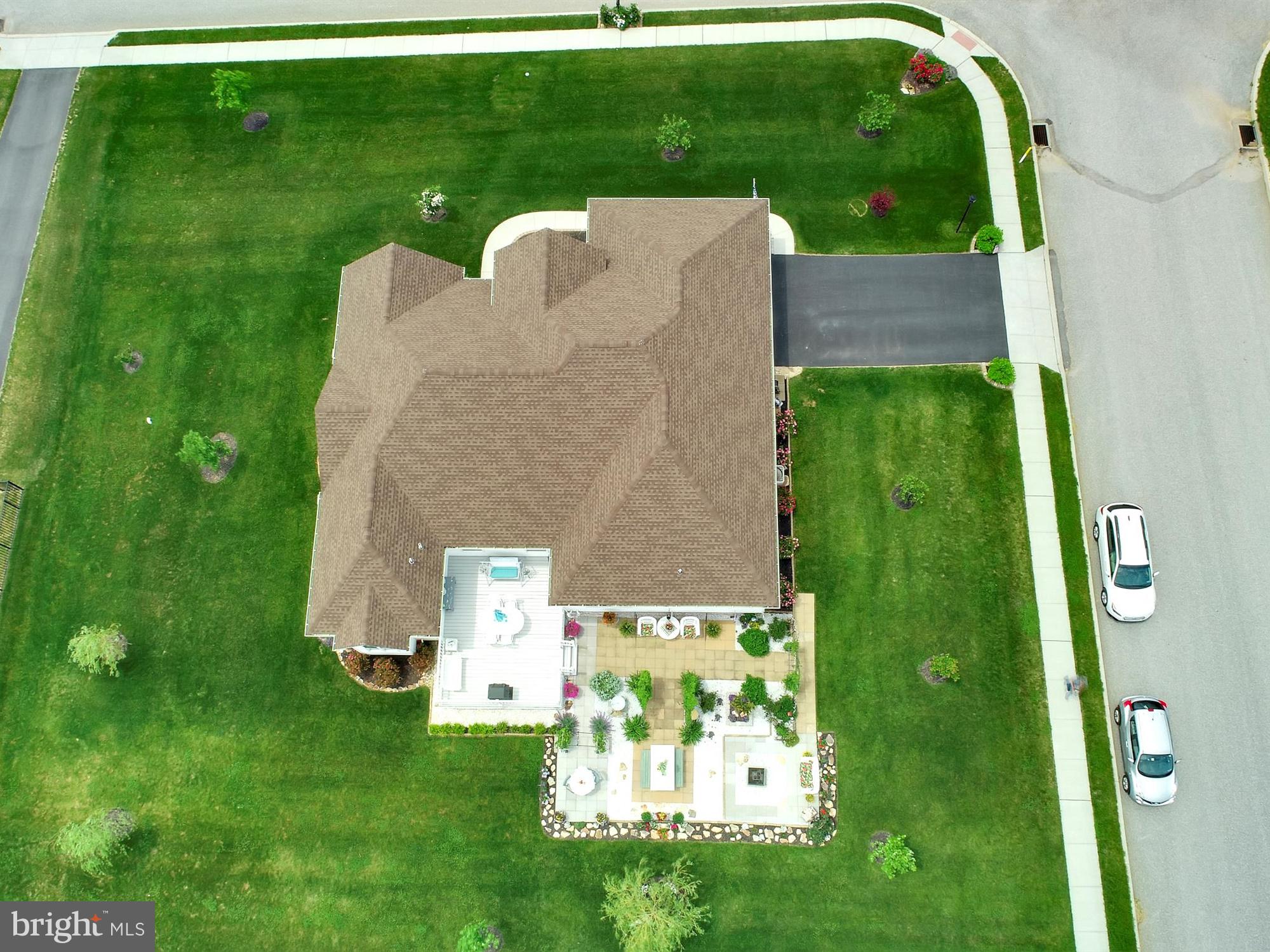 1214 Bair Road Hanover, PA 17331 - Photo 30 of 43 an aerial view of a house with a garden