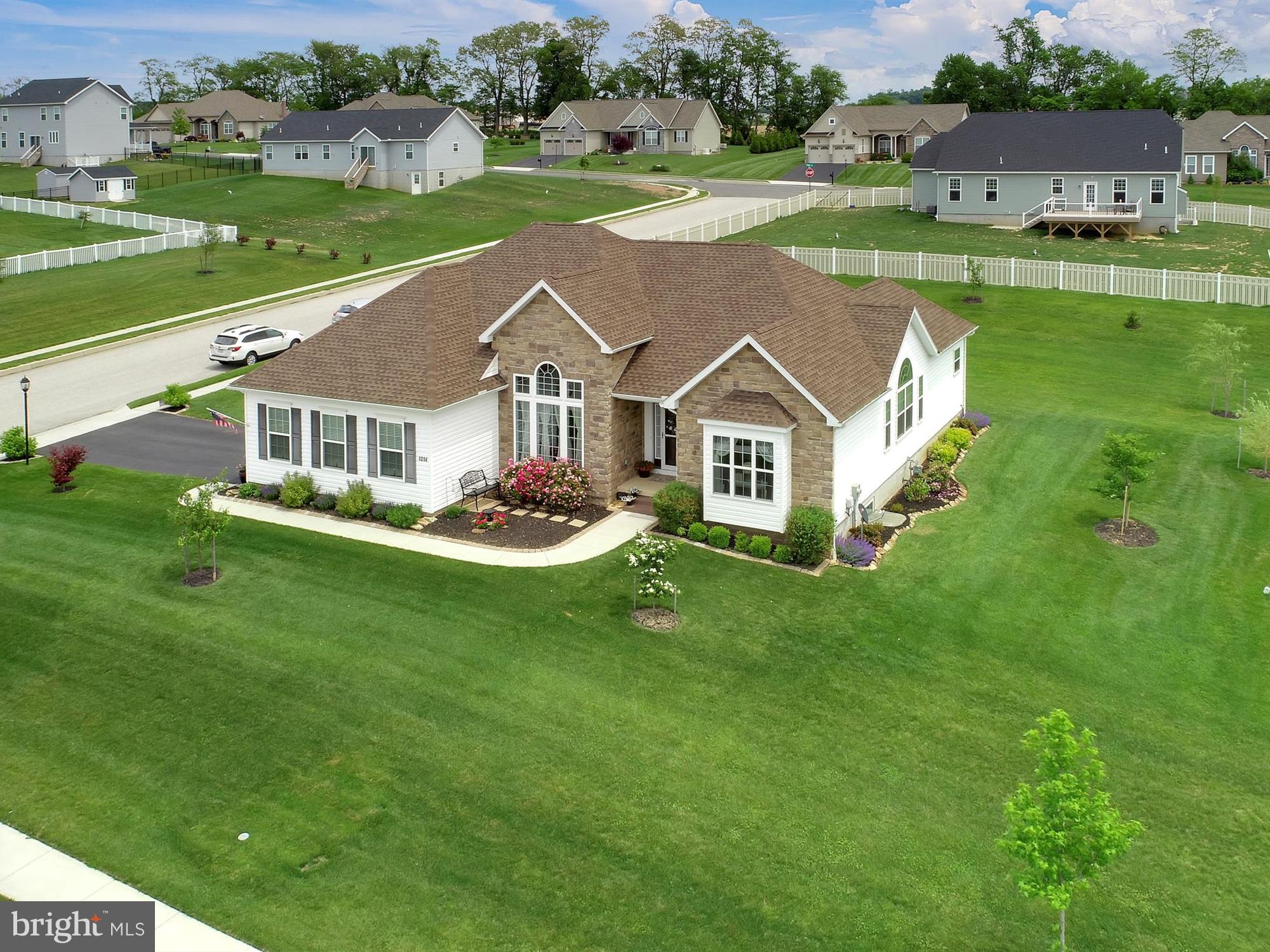 1214 Bair Road Hanover, PA 17331 - Photo 5 of 43 an aerial view of a house with a garden view