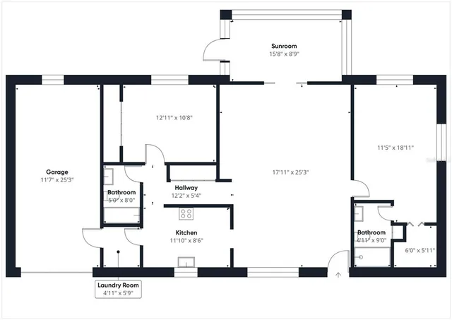 a picture of a floor plan