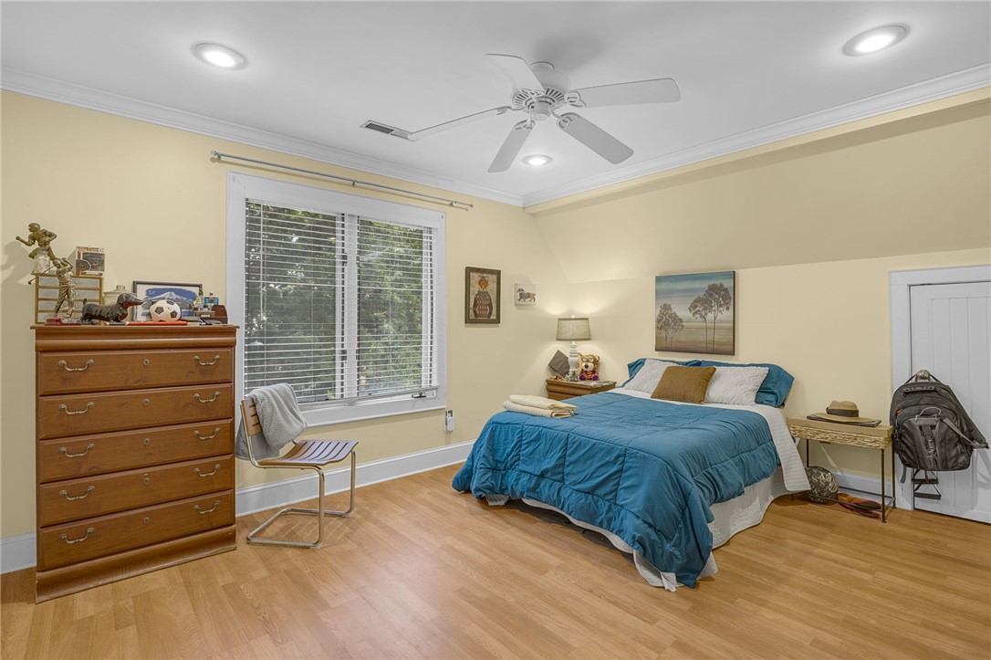 218 Northridge Drive Anderson, SC 29621 - Photo 31 of 50 A naturally illuminated bedroom offers hardwood flooring and ample overhead lighting.